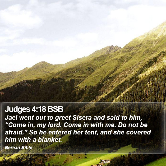 Judges 4:18 BSB Bible Study