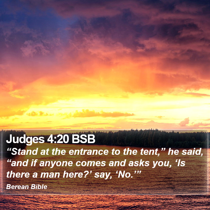 Judges 4:20 BSB Bible Study