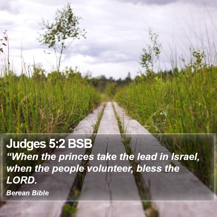 Judges 5:2 BSB Bible Study