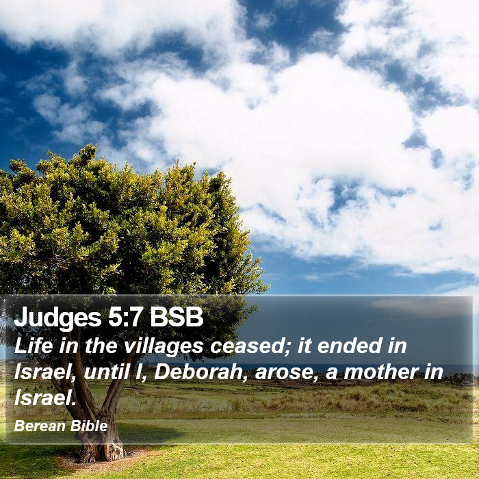 Judges 5:7 BSB Bible Study