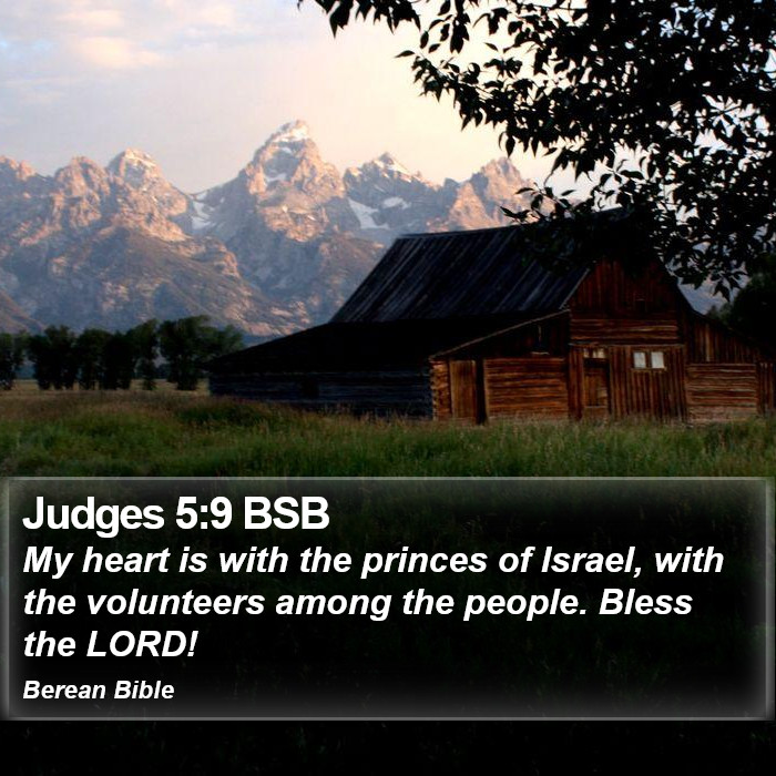 Judges 5:9 BSB Bible Study