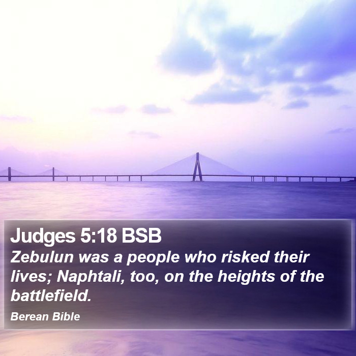 Judges 5:18 BSB Bible Study