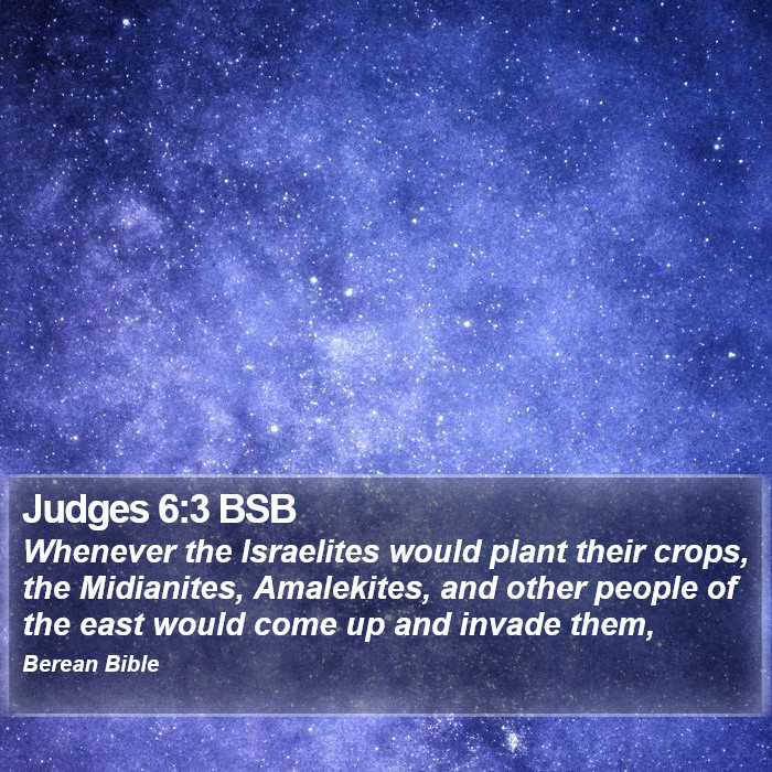 Judges 6:3 BSB Bible Study