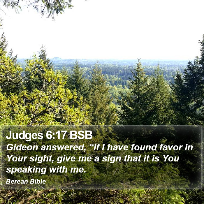 Judges 6:17 BSB Bible Study