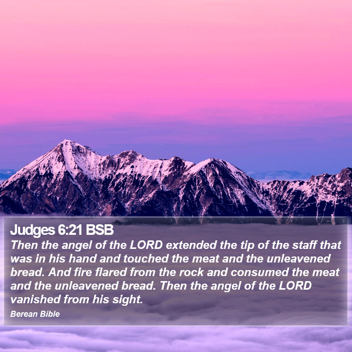 Judges 6:21 BSB Bible Study