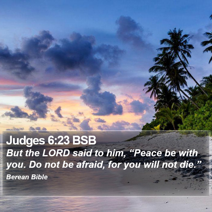 Judges 6:23 BSB Bible Study