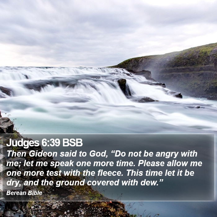 Judges 6:39 BSB Bible Study