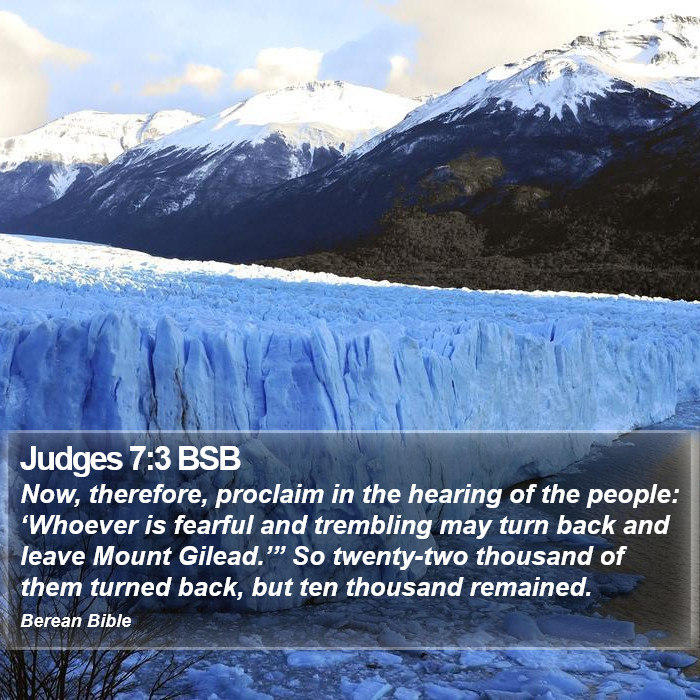 Judges 7:3 BSB Bible Study