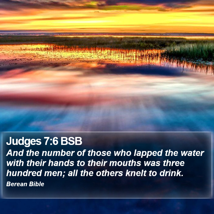 Judges 7:6 BSB Bible Study