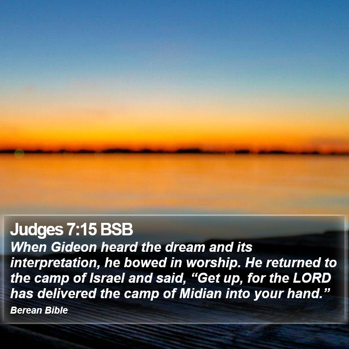 Judges 7:15 BSB Bible Study