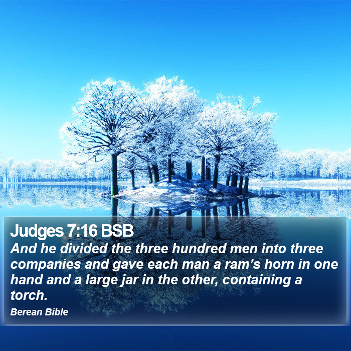 Judges 7:16 BSB Bible Study