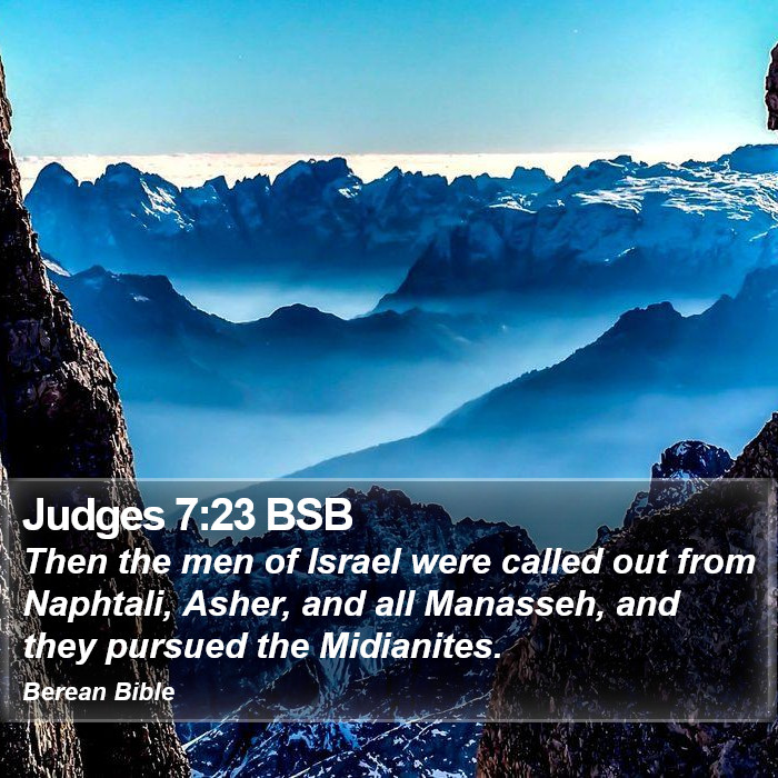 Judges 7:23 BSB Bible Study