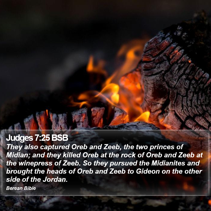 Judges 7:25 BSB Bible Study