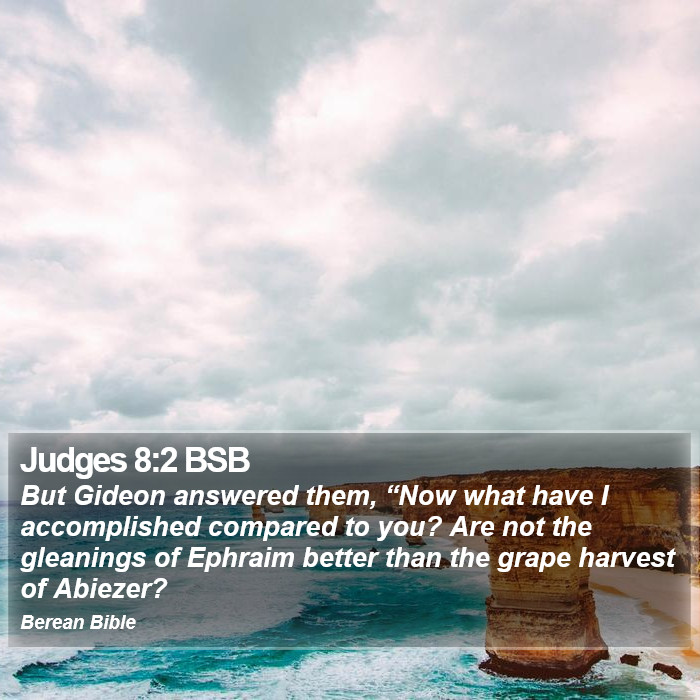 Judges 8:2 BSB Bible Study