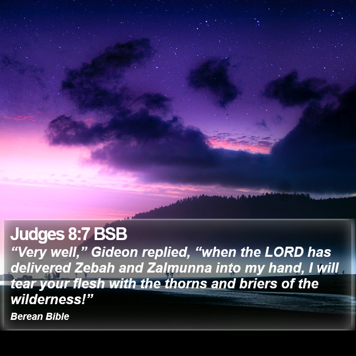 Judges 8:7 BSB Bible Study