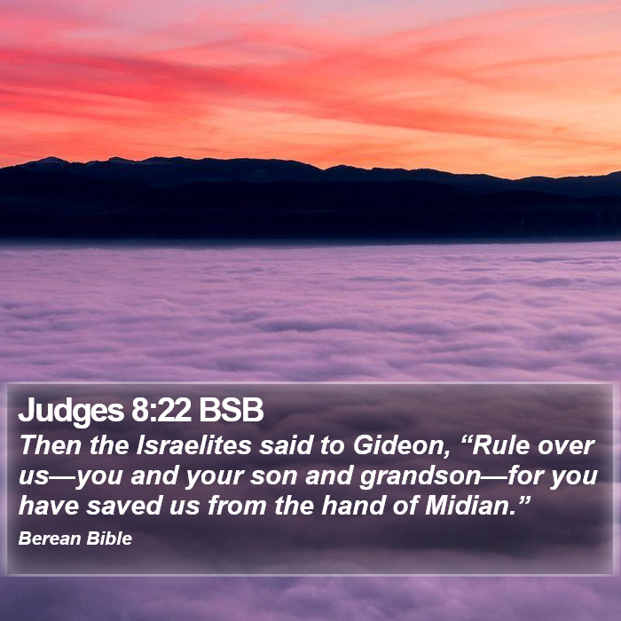 Judges 8:22 BSB Bible Study