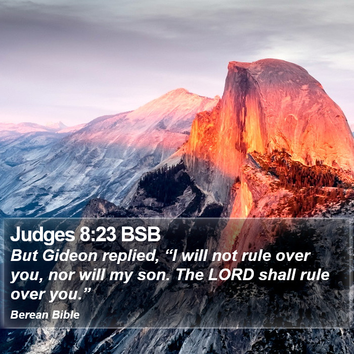 Judges 8:23 BSB Bible Study