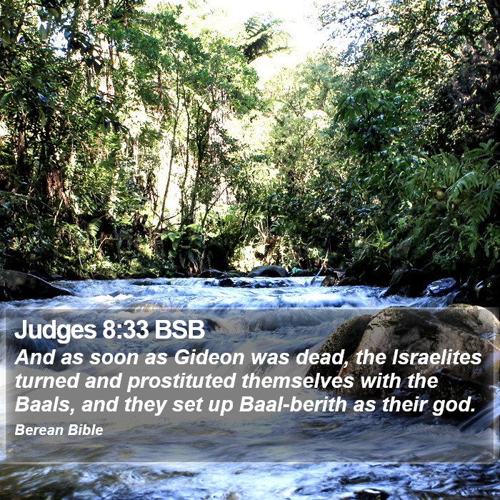 Judges 8:33 BSB Bible Study