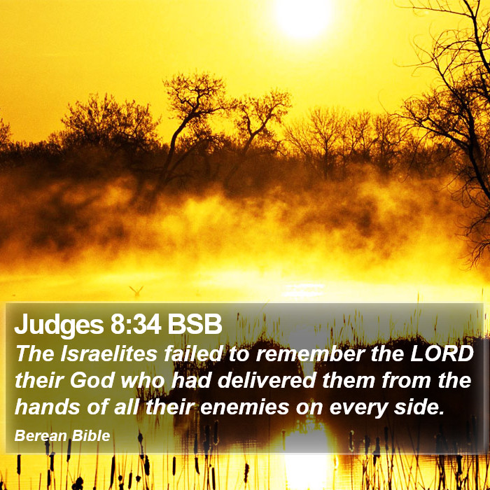 Judges 8:34 BSB Bible Study