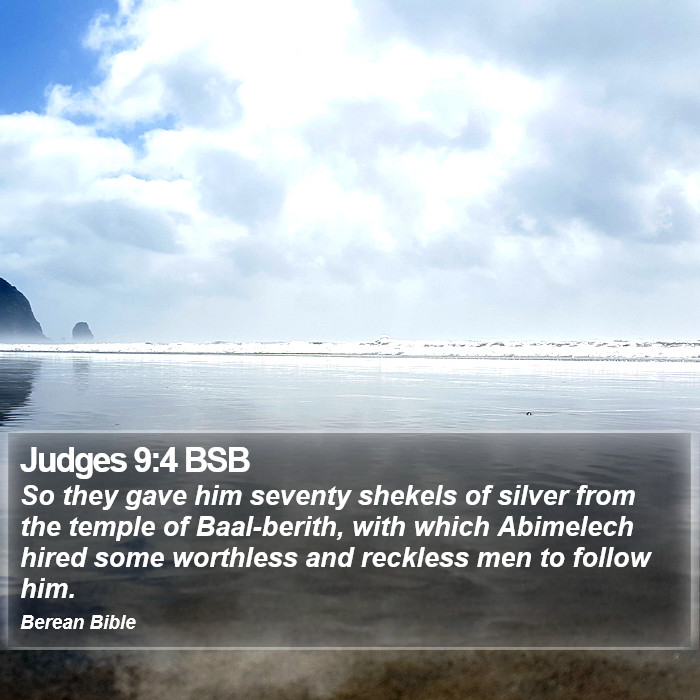 Judges 9:4 BSB Bible Study