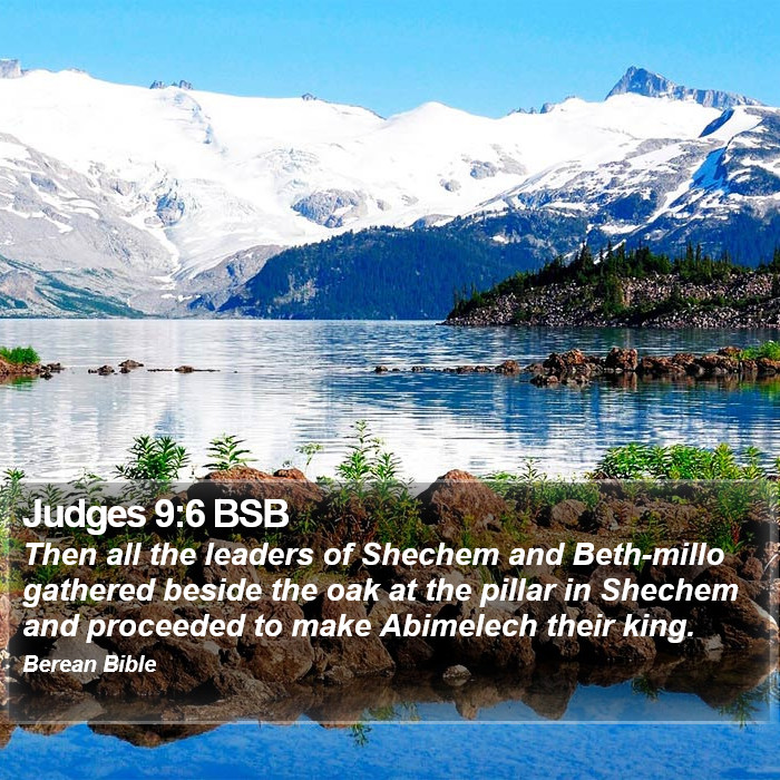 Judges 9:6 BSB Bible Study