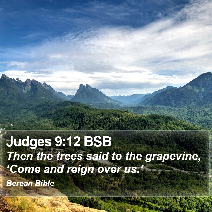 Judges 9:12 BSB Bible Study