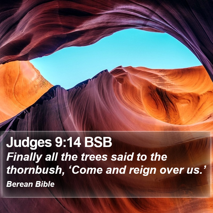 Judges 9:14 BSB Bible Study