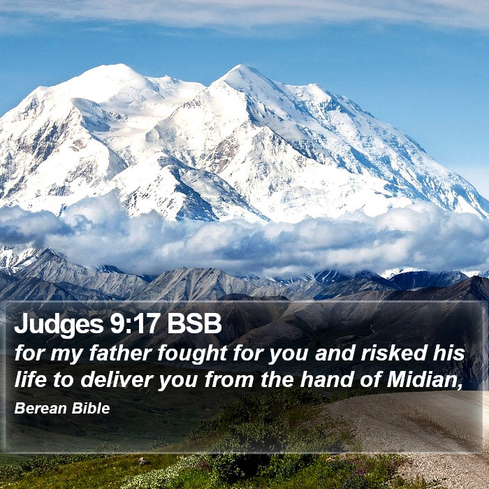 Judges 9:17 BSB Bible Study