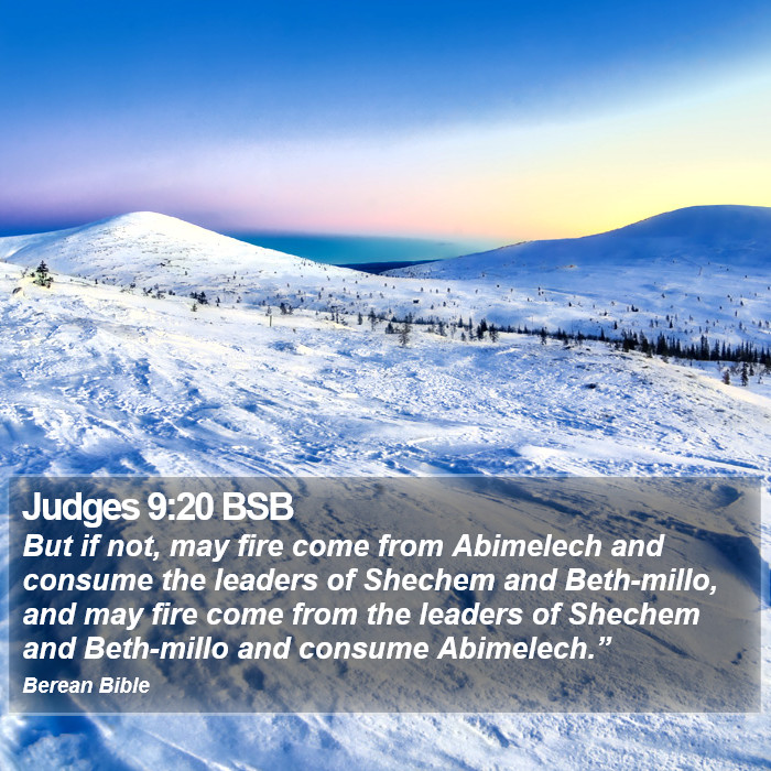 Judges 9:20 BSB Bible Study