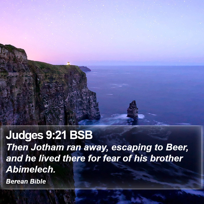 Judges 9:21 BSB Bible Study