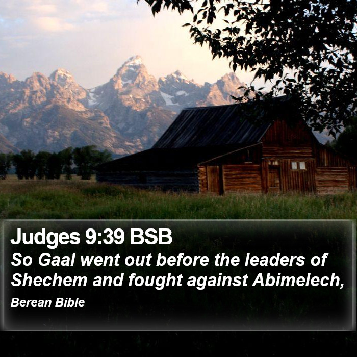 Judges 9:39 BSB Bible Study