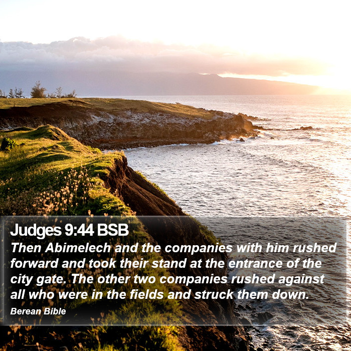 Judges 9:44 BSB Bible Study