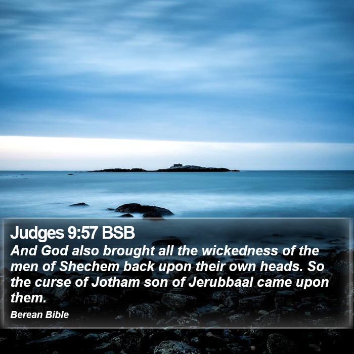 Judges 9:57 BSB Bible Study