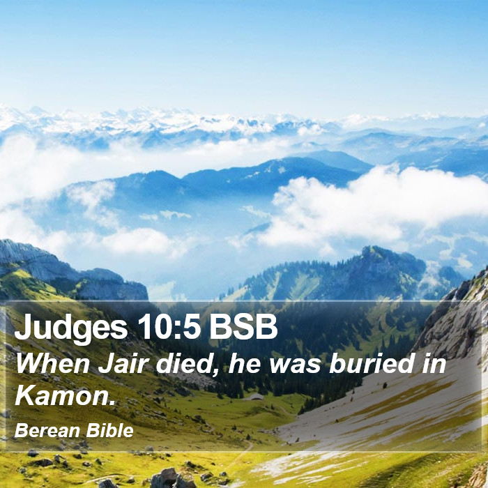 Judges 10:5 BSB Bible Study