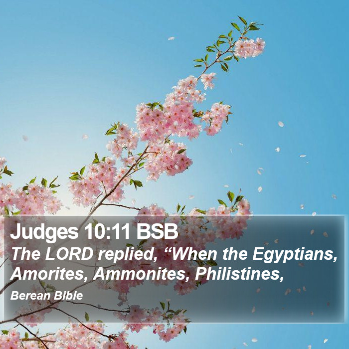 Judges 10:11 BSB Bible Study