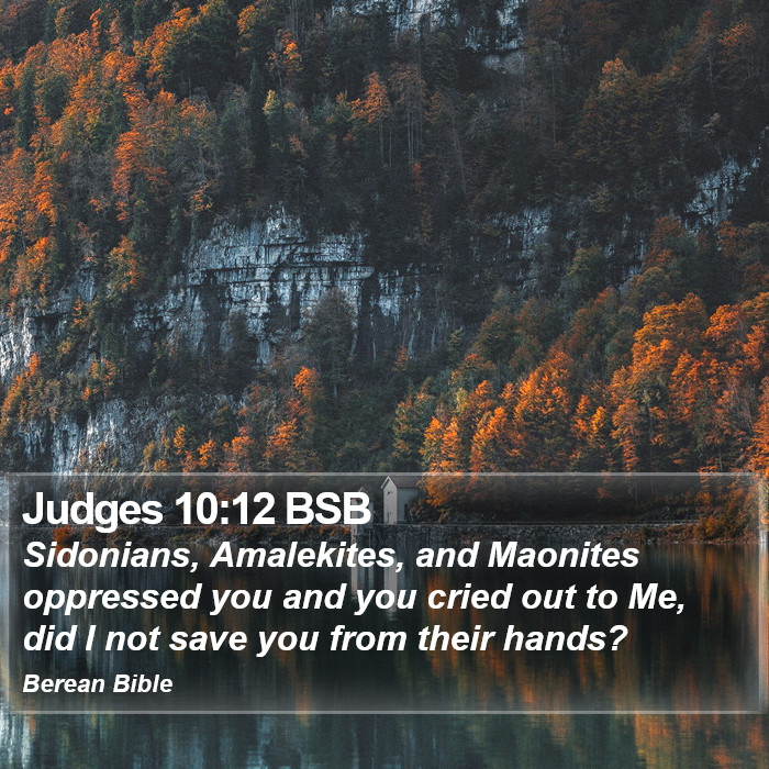 Judges 10:12 BSB Bible Study