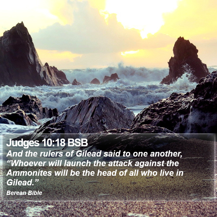 Judges 10:18 BSB Bible Study