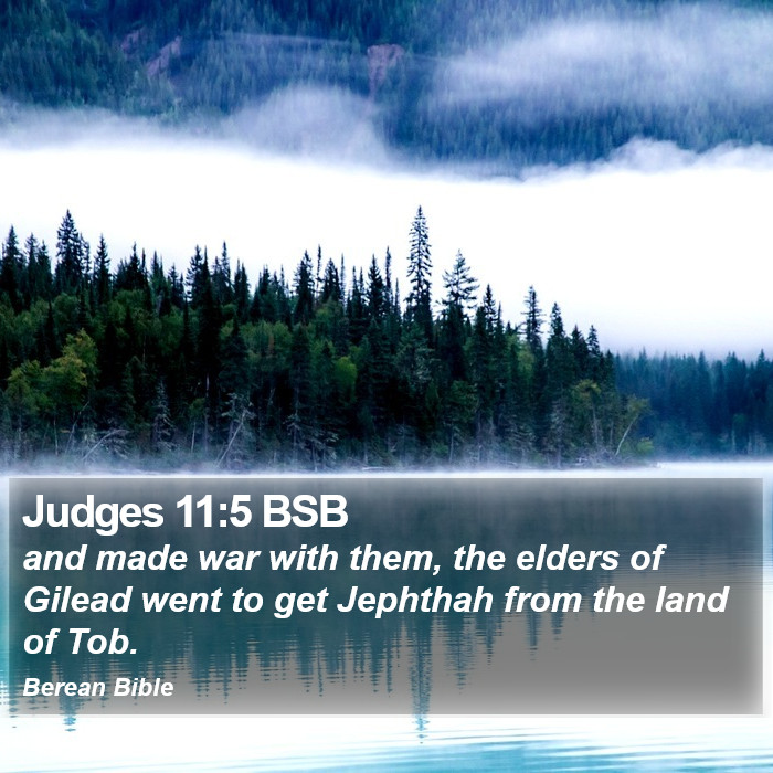 Judges 11:5 BSB Bible Study