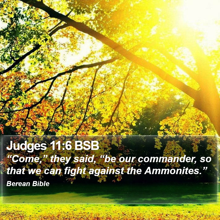 Judges 11:6 BSB Bible Study