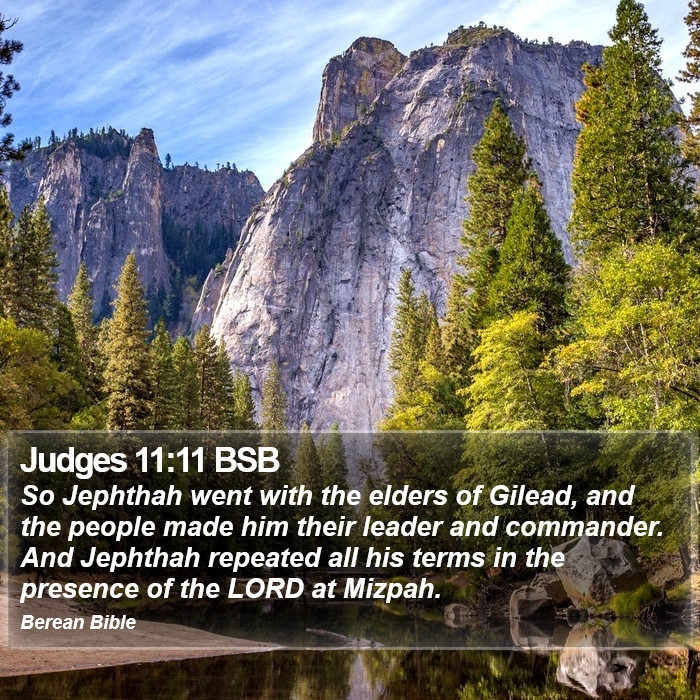 Judges 11:11 BSB Bible Study