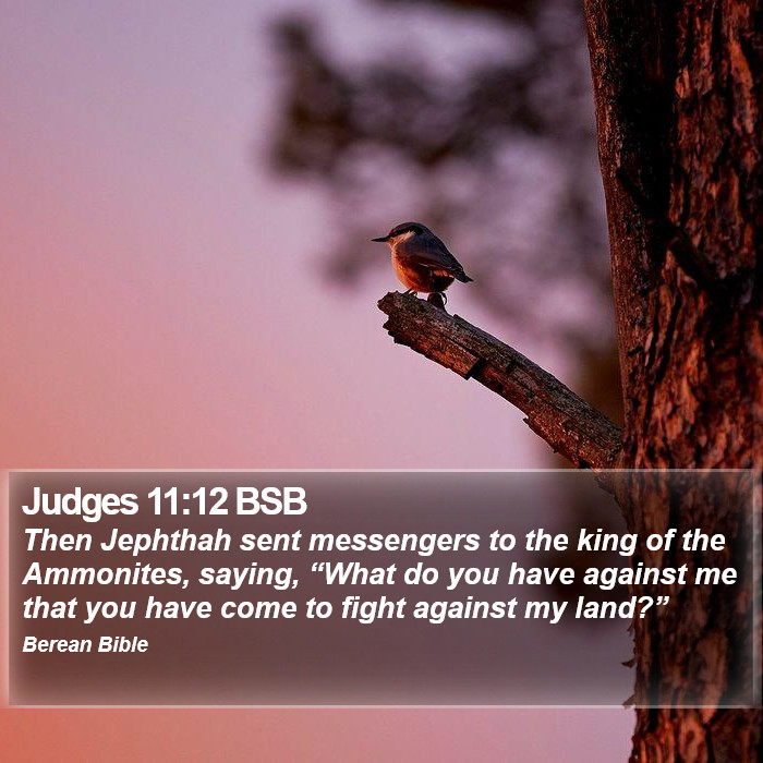 Judges 11:12 BSB Bible Study