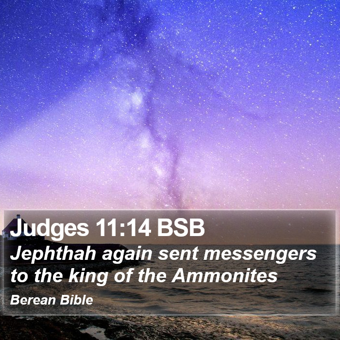 Judges 11:14 BSB Bible Study