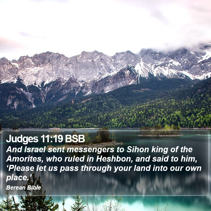 Judges 11:19 BSB Bible Study