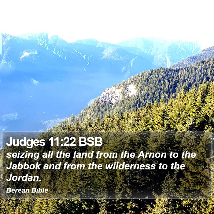 Judges 11:22 BSB Bible Study