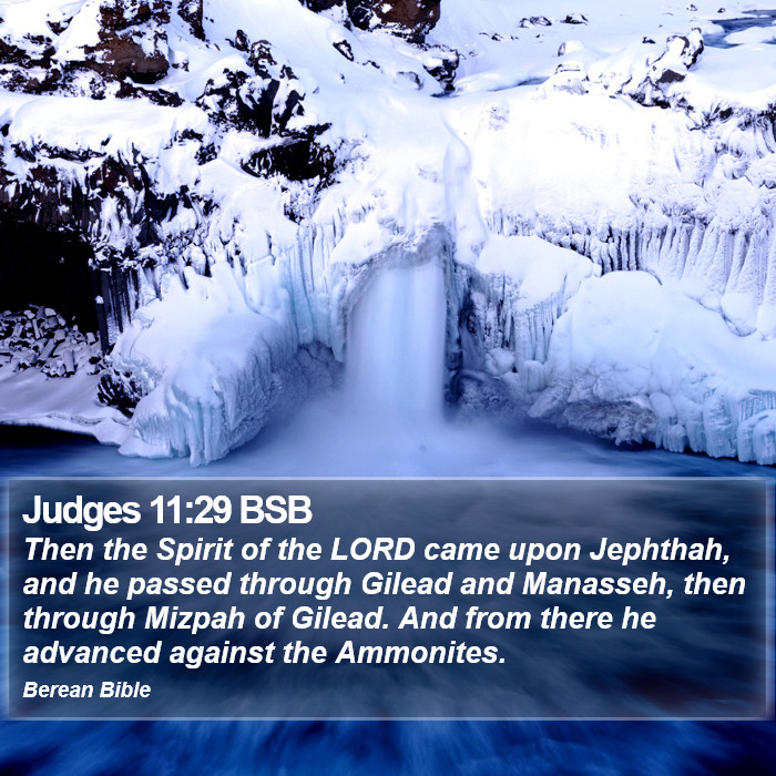 Judges 11:29 BSB Bible Study