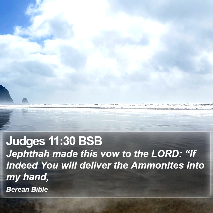 Judges 11:30 BSB Bible Study