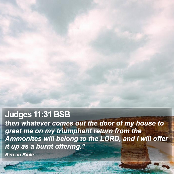 Judges 11:31 BSB Bible Study