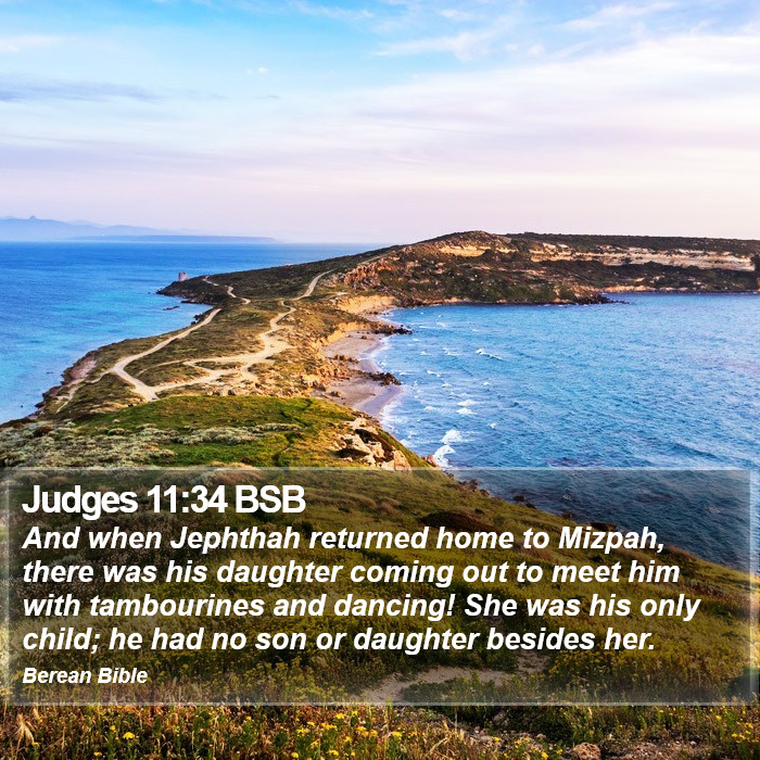 Judges 11:34 BSB Bible Study