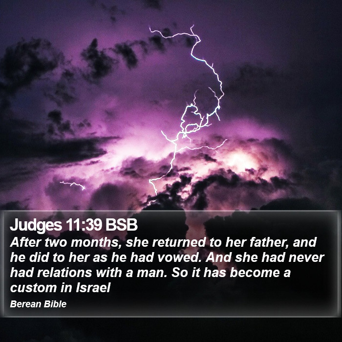 Judges 11:39 BSB Bible Study