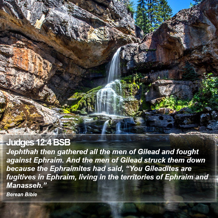 Judges 12:4 BSB Bible Study